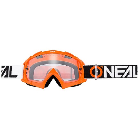 Motocross-Schutzbrille Cross Endby Mtb O'neal B-10 Twoface Orange klare Linse