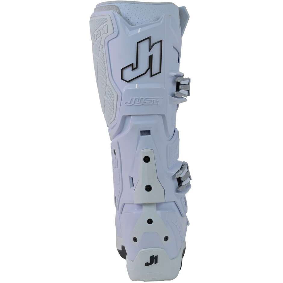 Motocross-Stiefel Just1 Boots JBX-R Mx Sole Solid White