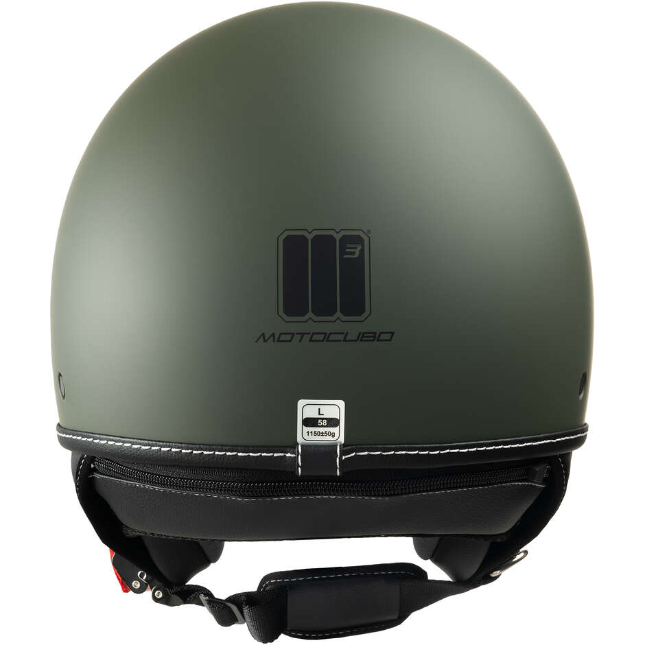 Motocubo 717 BEETLE Army Green Motorcycle Jet Helmet (22.06)