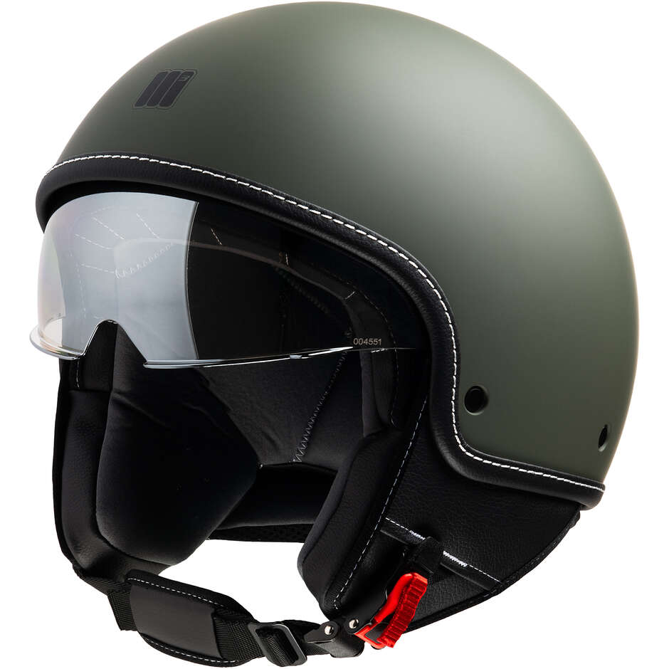 Motocubo 717 BEETLE Army Green Motorcycle Jet Helmet (22.06)