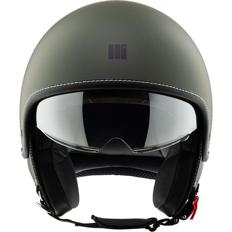 Motocubo 717 BEETLE Army Green Motorcycle Jet Helmet (22.06)