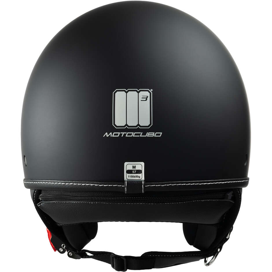 Motocubo 718 BEETLE EVO Mattschwarzer Motorrad-Jethelm (22.06)