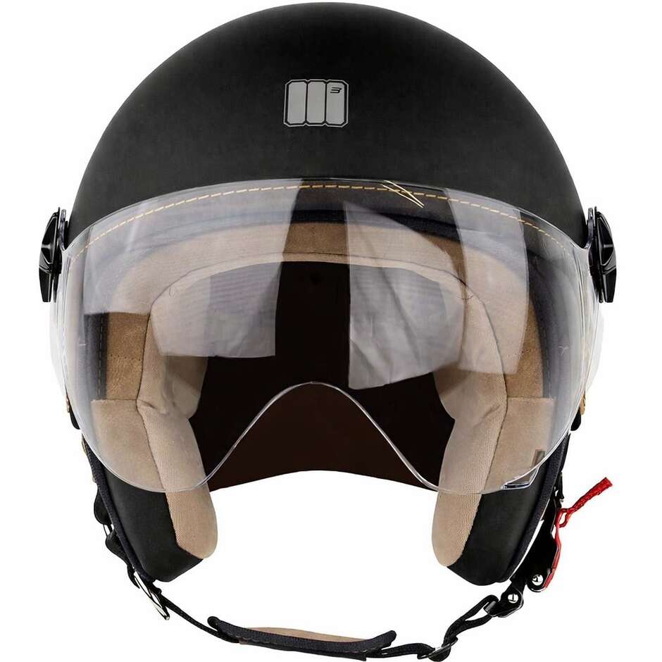 Motocubo 721 ANT Black Motorcycle Jet Helmet