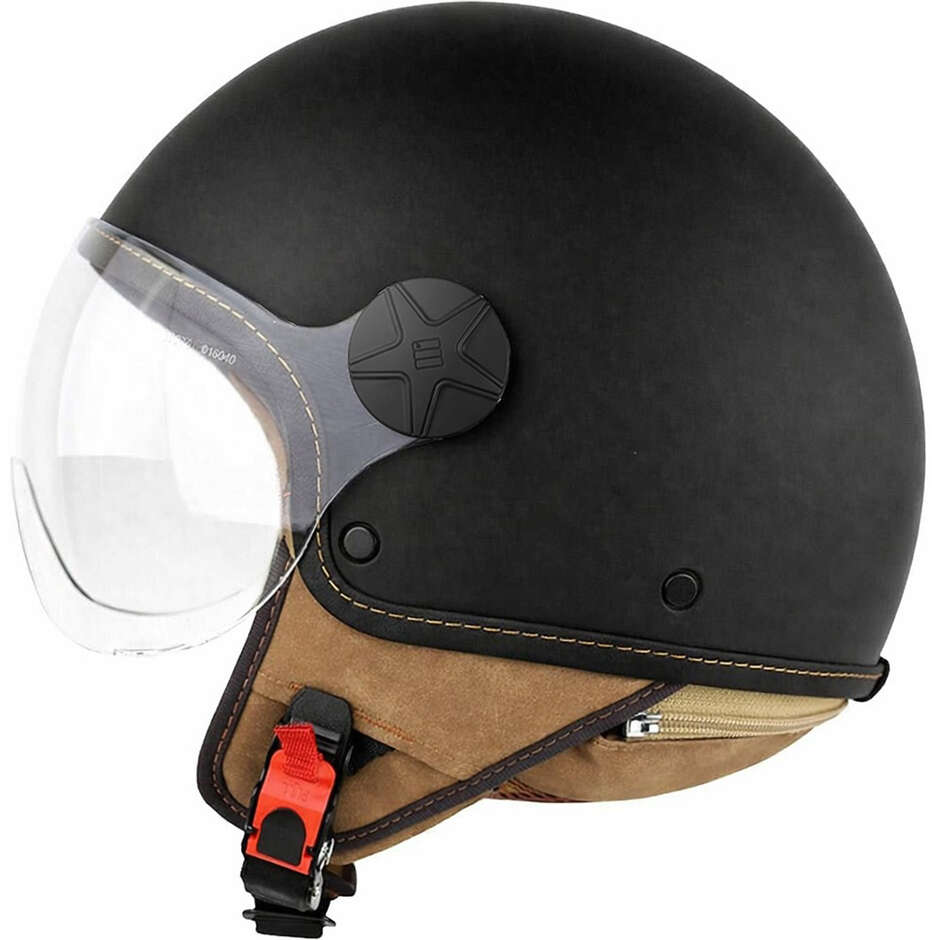 Motocubo 721 ANT Black Motorcycle Jet Helmet