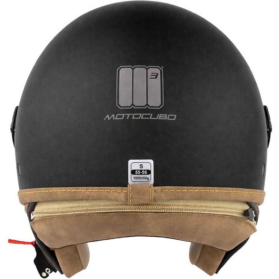 Motocubo 721 ANT Black Motorcycle Jet Helmet