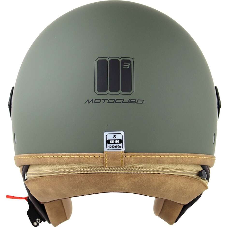 Motocubo 721 ANT Matt Green Motorcycle Jet Helmet