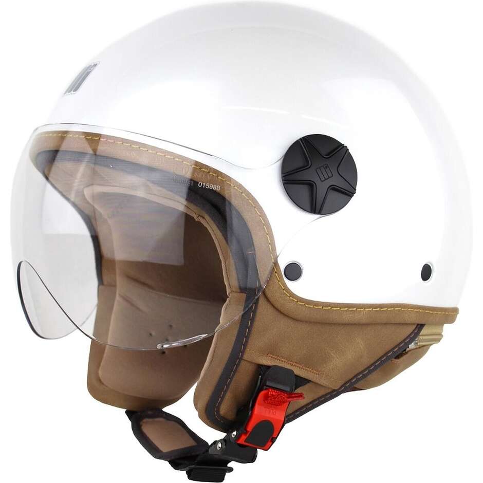 Motocubo 721 ANT White Motorcycle Jet Helmet