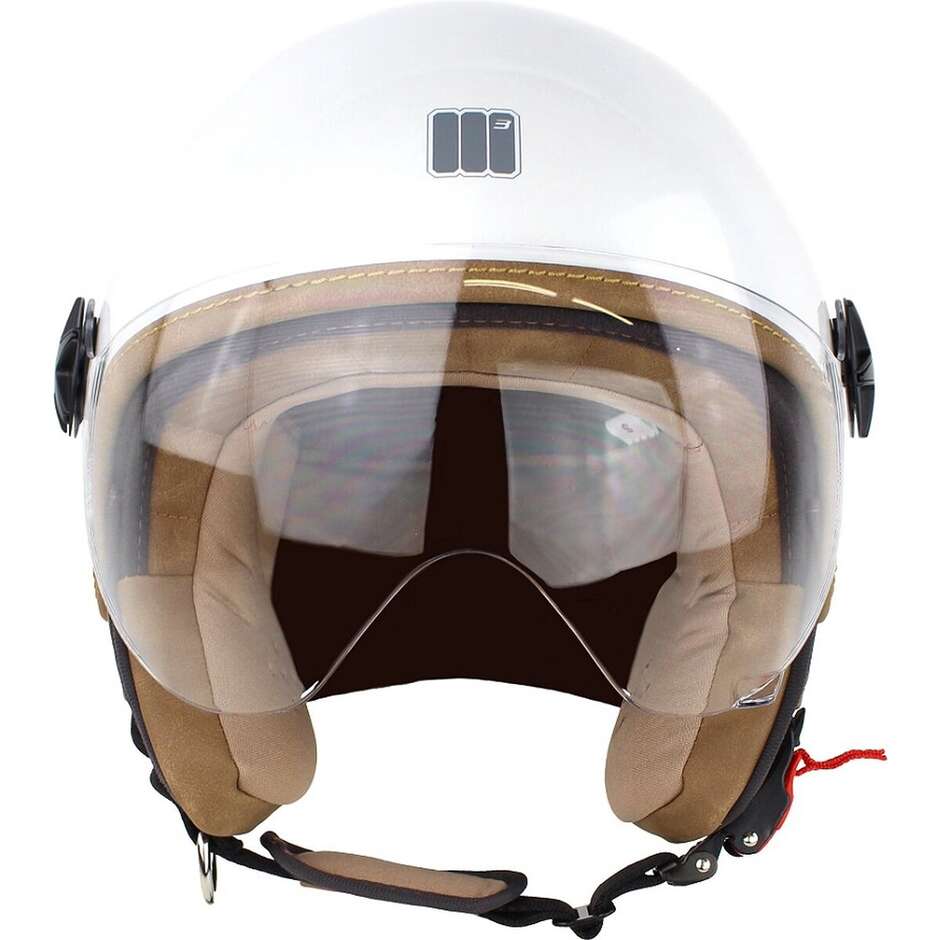 Motocubo 721 ANT White Motorcycle Jet Helmet