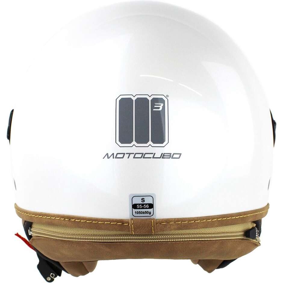 Motocubo 721 ANT White Motorcycle Jet Helmet