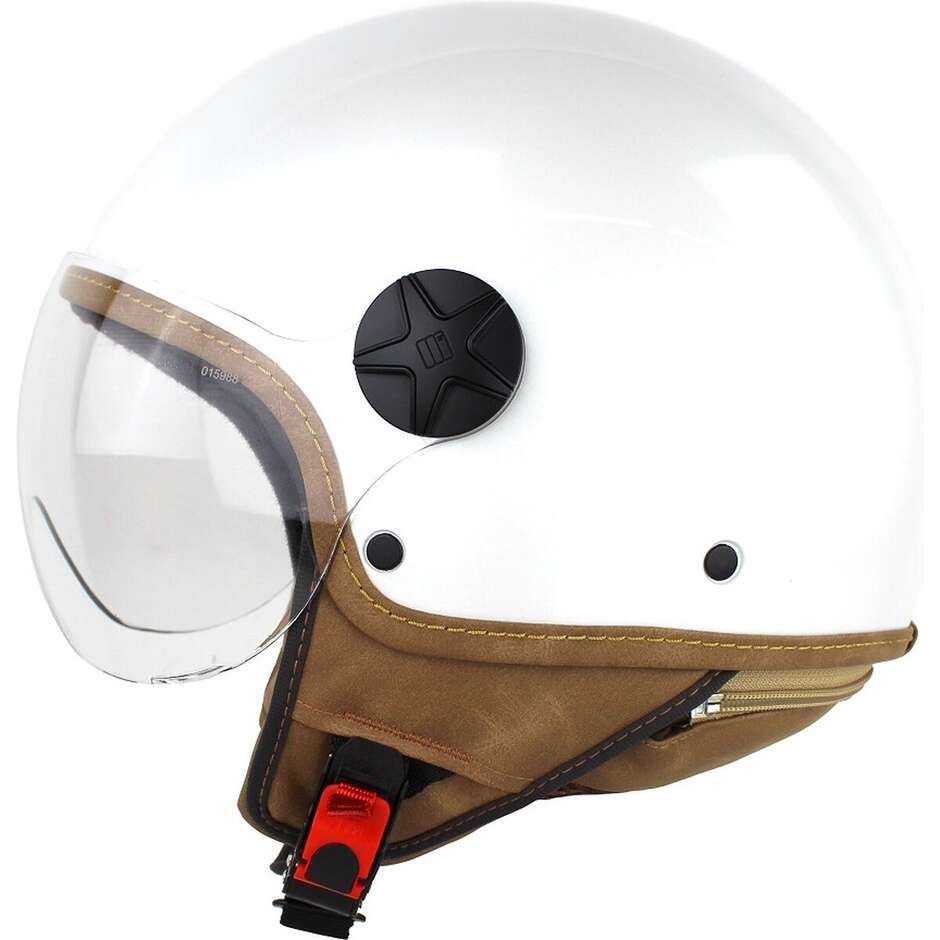 Motocubo 721 ANT White Motorcycle Jet Helmet