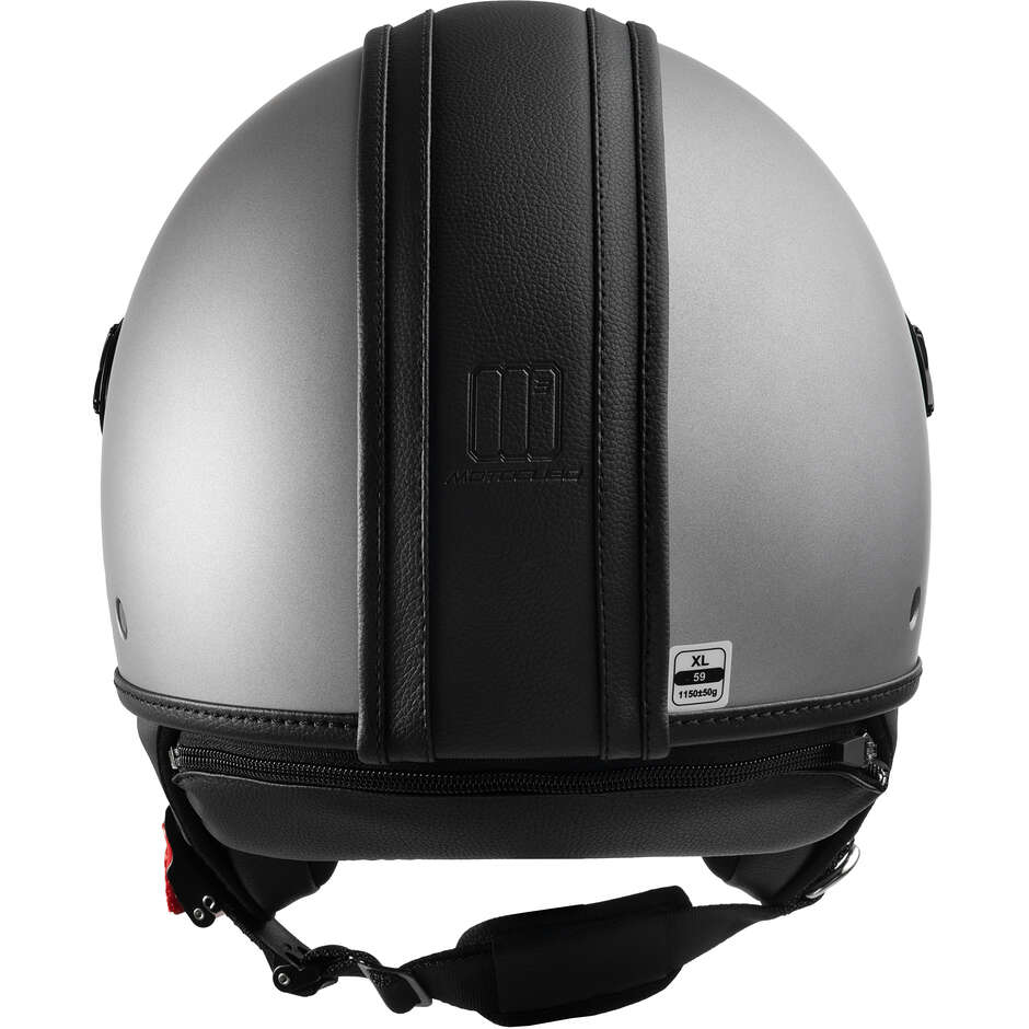 Motocubo 727 TOP CUBE Dunkelgrauer Motorrad-Jethelm (22.06)