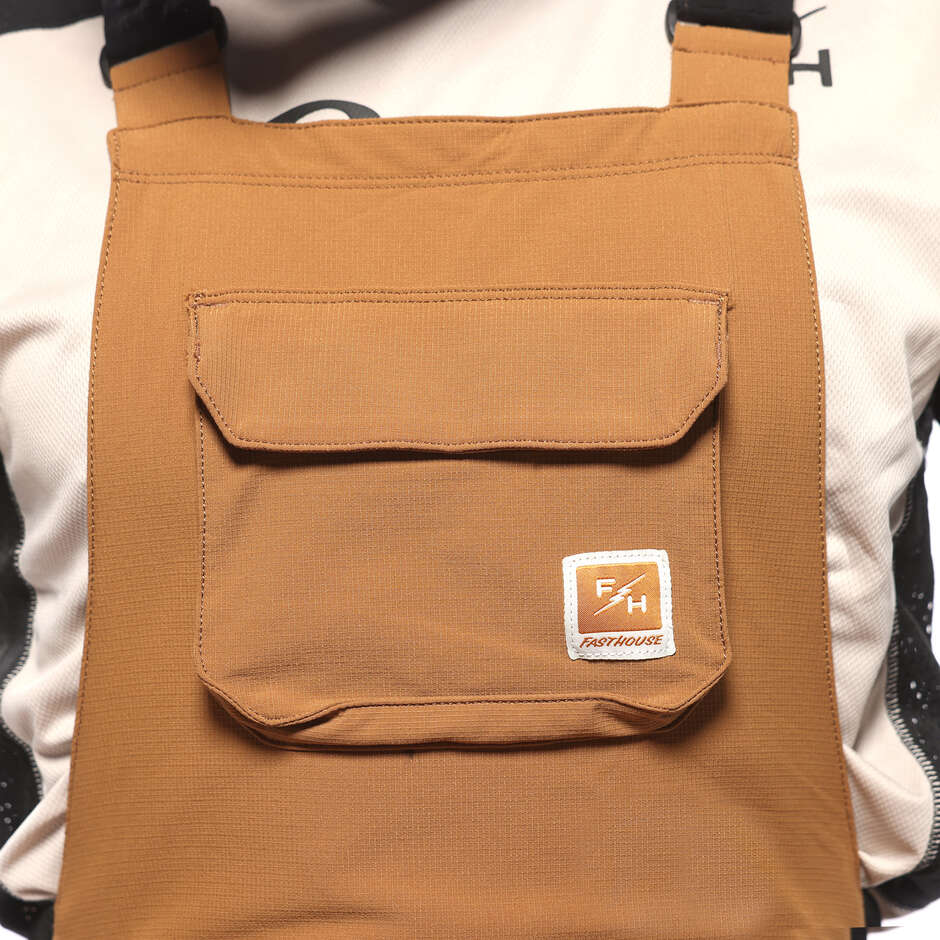 MOTORALL Fasthouse Sanguaro Brown Bib Shorts