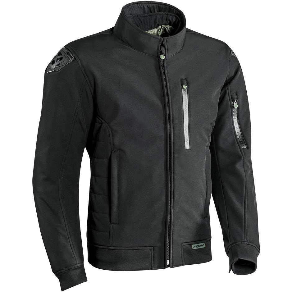 Motorbike jacket in Ixon SOHO CE Black fabric