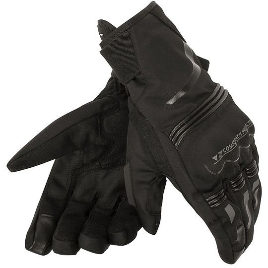 Motorbike Winter Gloves Dainese D-Dry Tempest Short Black