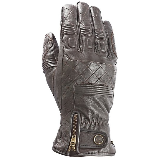 Motorbike Winter Gloves Ixon Leather Model Pro 70'S Hp Brown