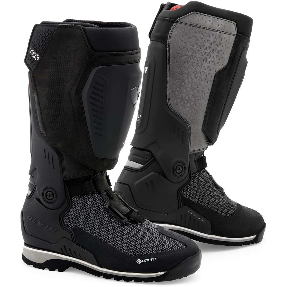Motorcycle Adventure Boots Rev'it EXPEDITION GTX Black Gray