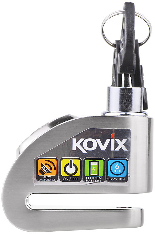 Kovix KD6 Alarm Disc Lock Brushed Metal