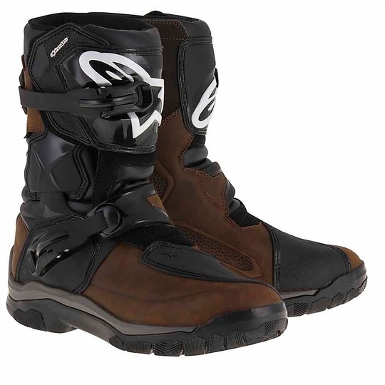 Motorcycle Boots Alpinestars Belize waxed leather Drystar