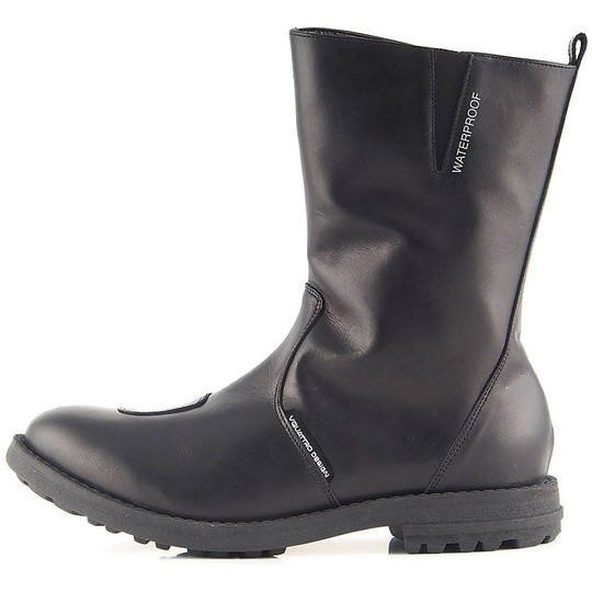 Motorcycle Boots Black Leather Vquattro Reck