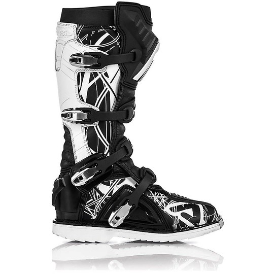 Motorcycle Boots Cross Enduro Acerbis X-Pro Black White