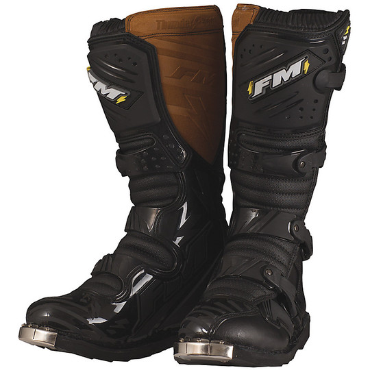 Motorcycle Boots Cross Enduro Racing FM Thunder Enduro Black