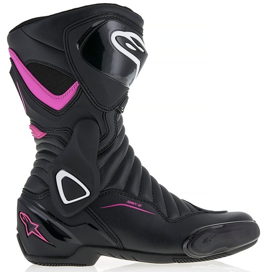 Motorcycle Boots from Donna Racing Alpinestars SMX-6 v2 Black Fuchsia