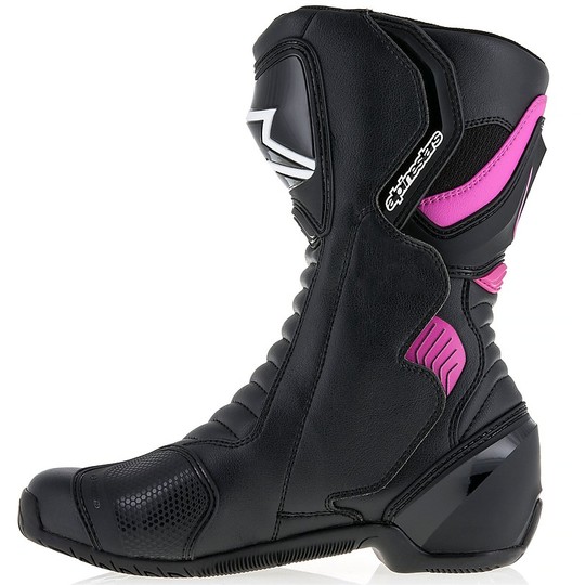 Motorcycle Boots from Donna Racing Alpinestars SMX-6 v2 Black Fuchsia
