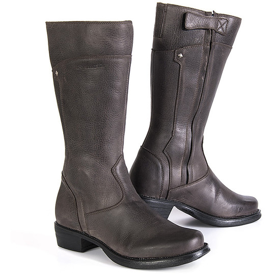 Motorcycle Boots from Donna Tourism Stylmartin SHARON Dark Brown