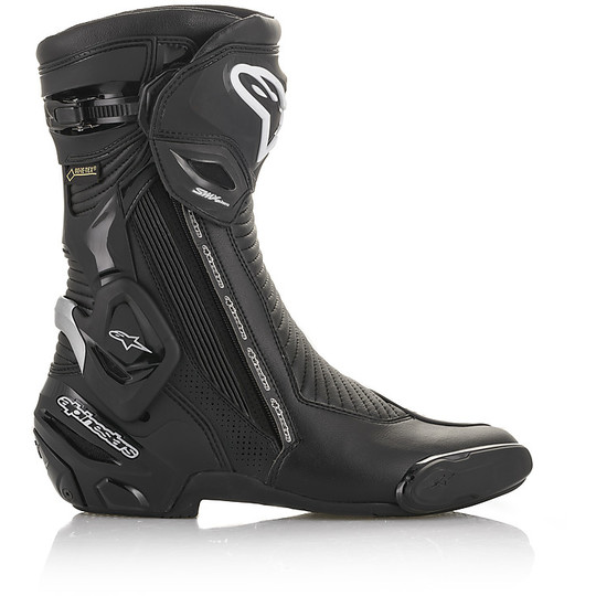 Motorcycle Boots in Gore-Tex Touring Sports Alpinestars SMX PLUS v2 GoreTex Black