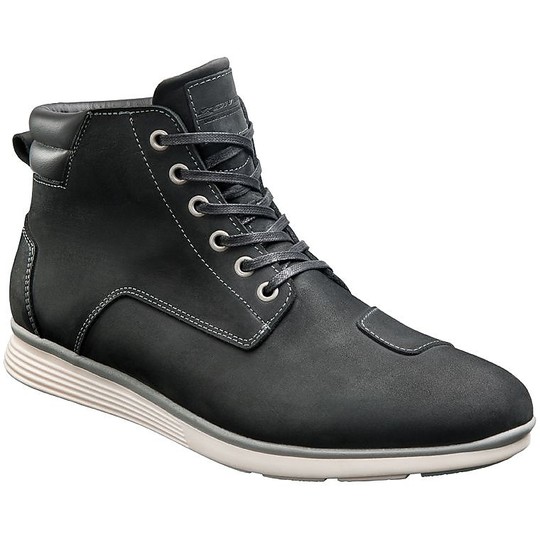 Motorcycle Boots in Ixon Urban Style Leather CE AKRON Black