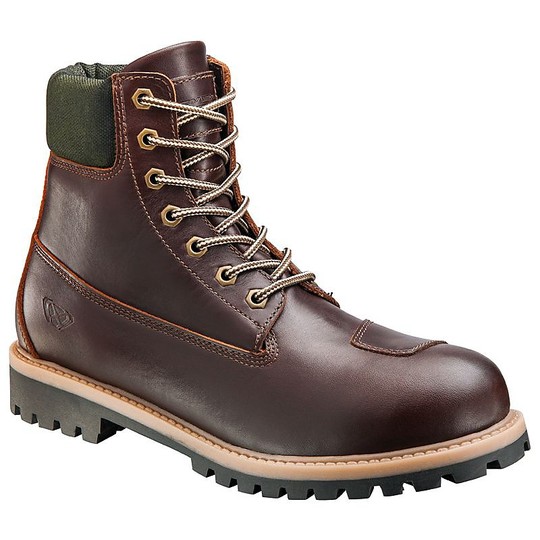 Motorcycle Boots in Leather Ixon Urban Style MUD Brown