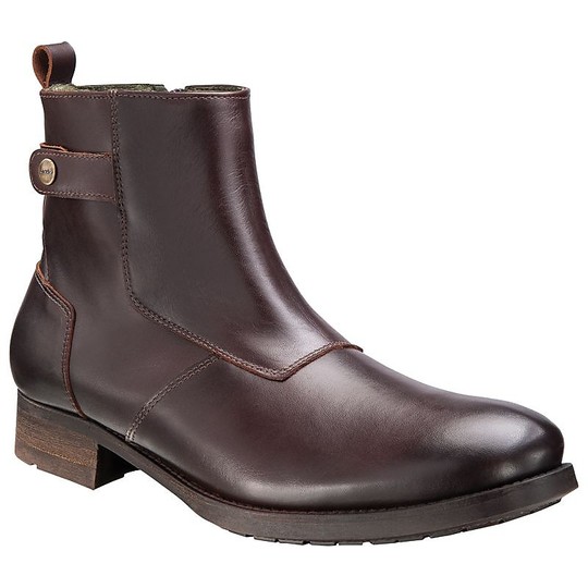 Motorcycle Boots in Leather Urban Style Ixon HOXTON CE Brown