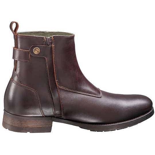 Motorcycle Boots in Leather Urban Style Ixon HOXTON CE Brown