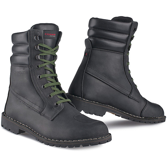 Motorcycle boots Leather Urban Stylmartin Indian Black