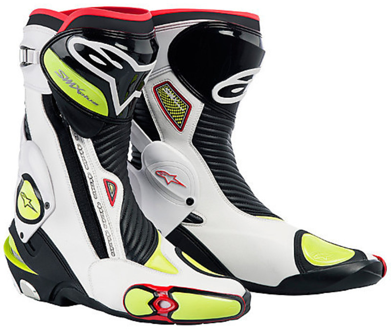 Boots Racing Alpinestar SMX Plus Plus Black White / Yellow For Sale Online - Outletmoto.eu