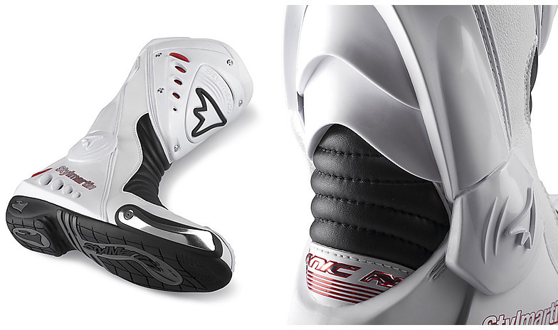 Motorcycle Boots Racing Stylmartin SONIC RS White For Sale  display picture 3