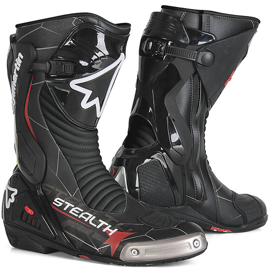 Motorcycle Boots Racing Stylmartin STEALTH Black