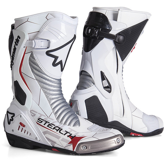 Motorcycle Boots Racing Stylmartin STEALTH White