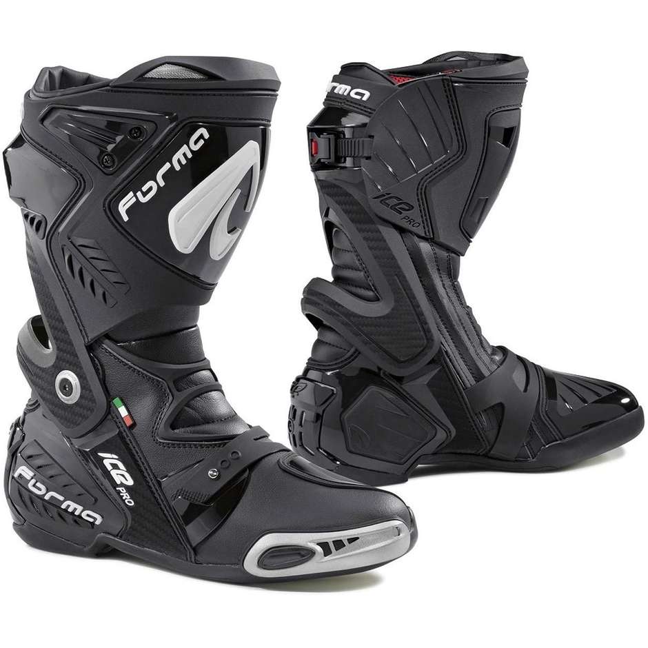 Motorcycle Boots Racing Technical Form ICE PRO Black