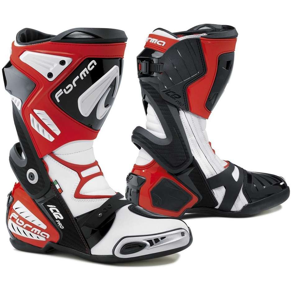 Motorcycle Boots Racing Technical Form ICE PRO Red