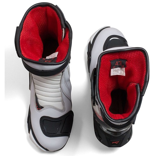 Motorcycle Boots Road Racing A-Pro Model White Monaco