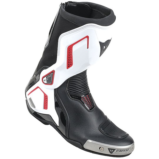 Motorcycle Boots Technical Dainese Torque Out D1 Black White Red Lava
