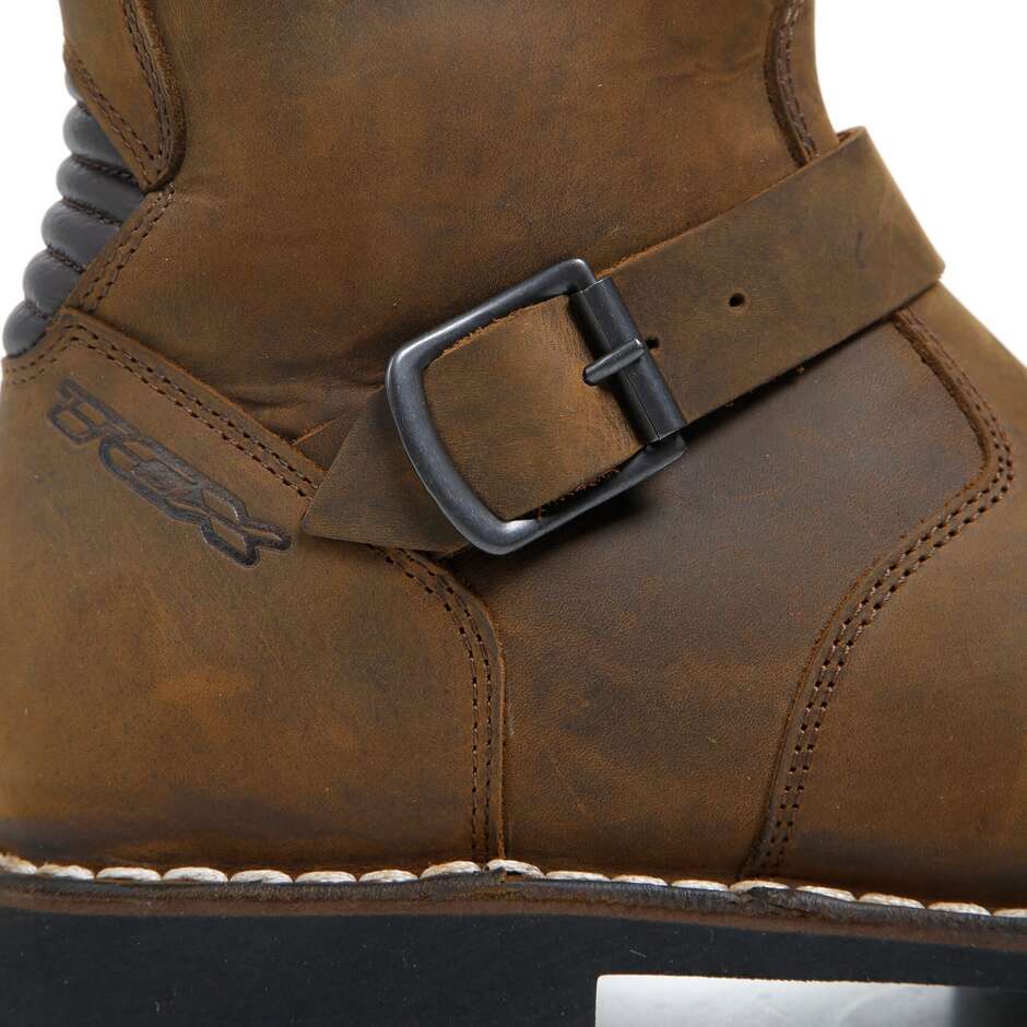 Motorcycle Boots Touring TCX Custom Fuel Waterproof Brown Vintage