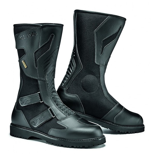 Motorcycle Boots Tourism All Road Gore-Tex Leather Black
