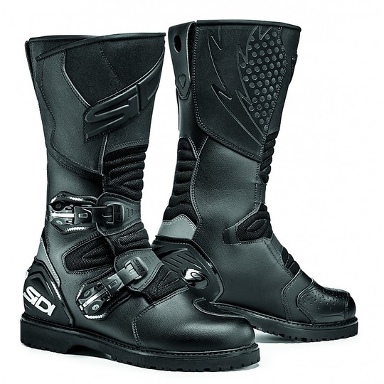 Motorcycle Boots Tourism Sidi Rain Deep Water-repellent leather Black