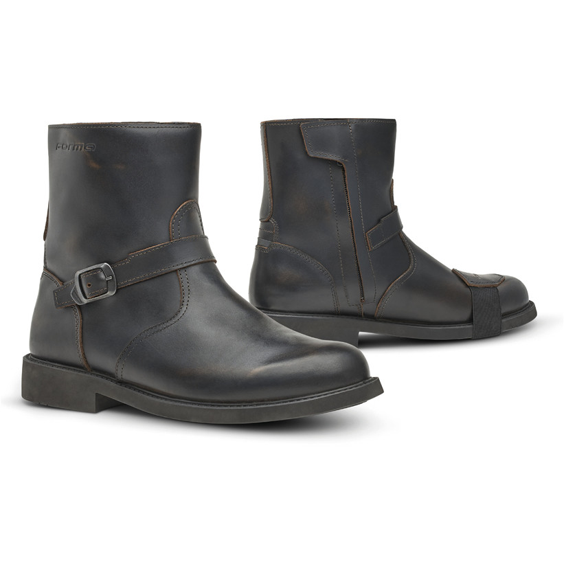 Motorcycle Cafe Racer Boots Forma BOLT Dry Brown