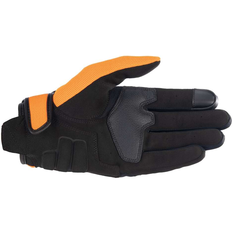 Motorcycle Fabric Gloves Alpinestars HONDA COPPER Black Anthracite