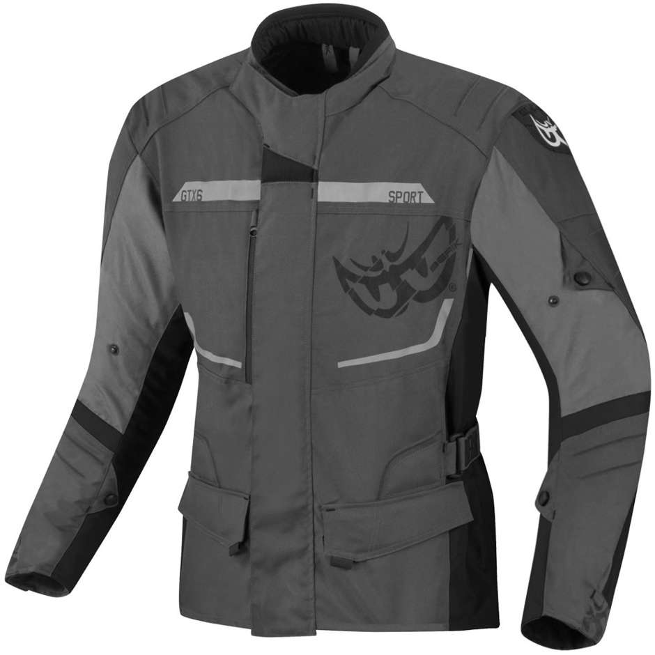 Motorcycle Fabric Jacket Berik 2.0 Touring NJ203325 WP BK Dark Gray Black