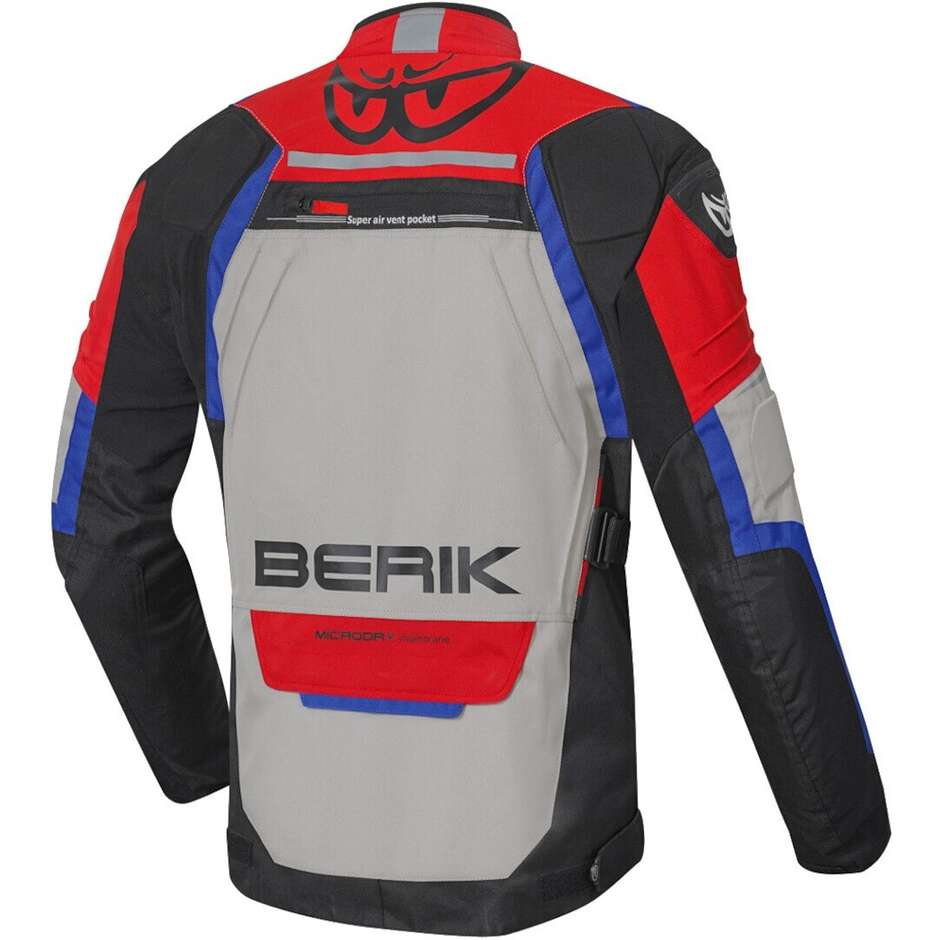 Motorcycle Fabric Jacket Berik 2.0 Touring NJ203331 BK Red Blue gray