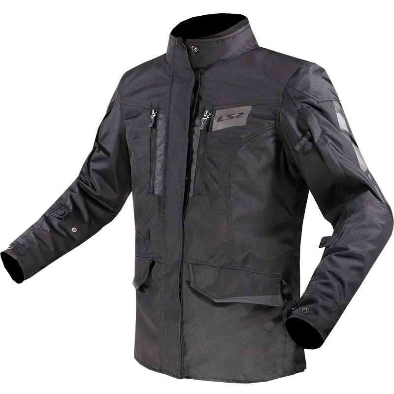 Motorcycle Fabric Jacket Ls2 METROPOLIS EVO LADY  Removable Black